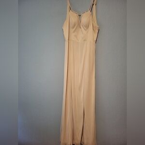 Champagne bridesmaid dress
